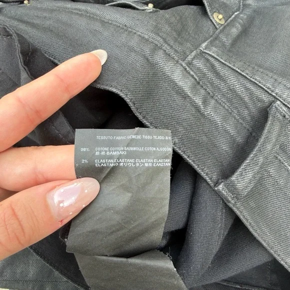 Saint Laurent D02 Waxed Oiled Slim Fit Jeans - Picture 9 of 10